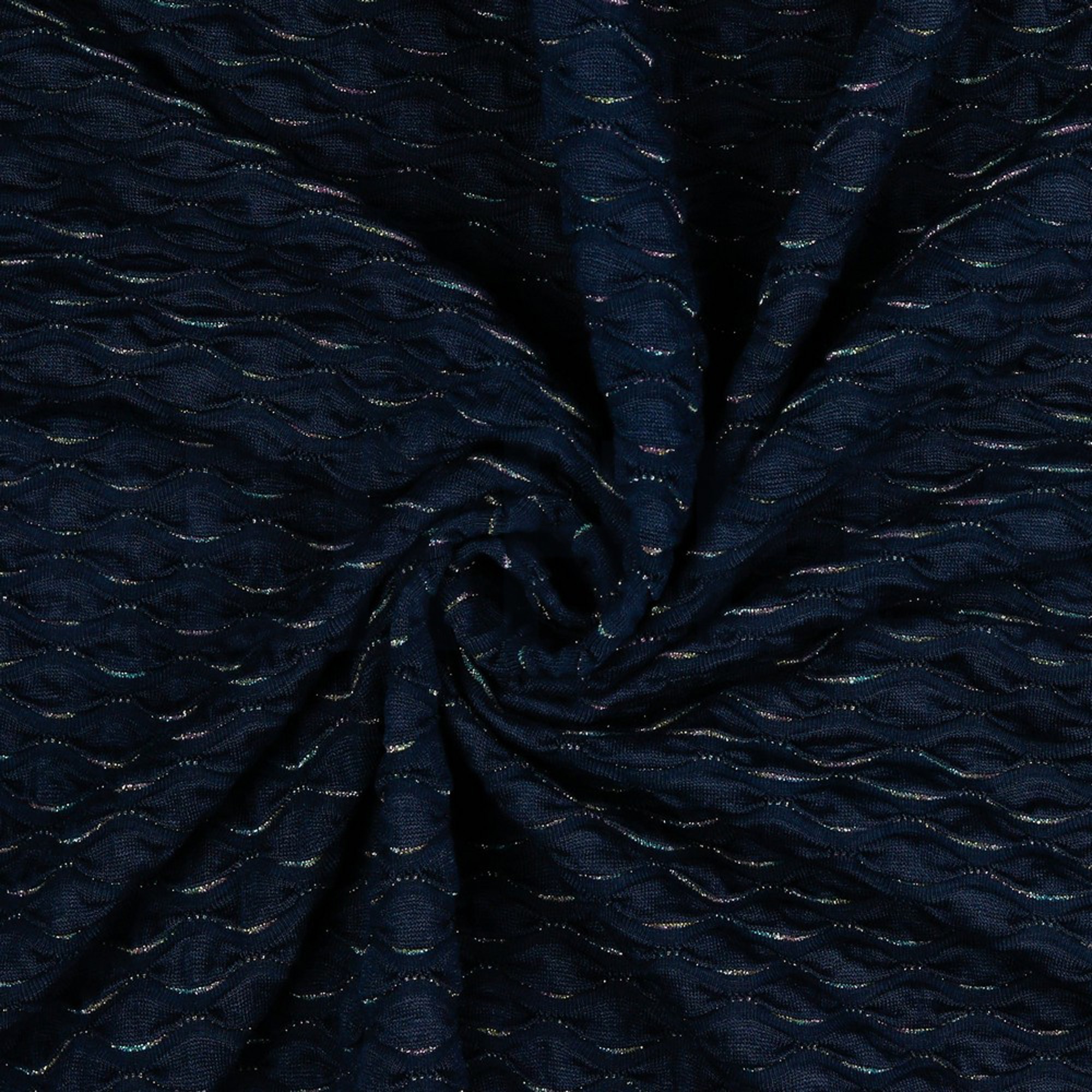 JACQUARD JERSEY LUREX MARINEBLAU (high resolution) #2