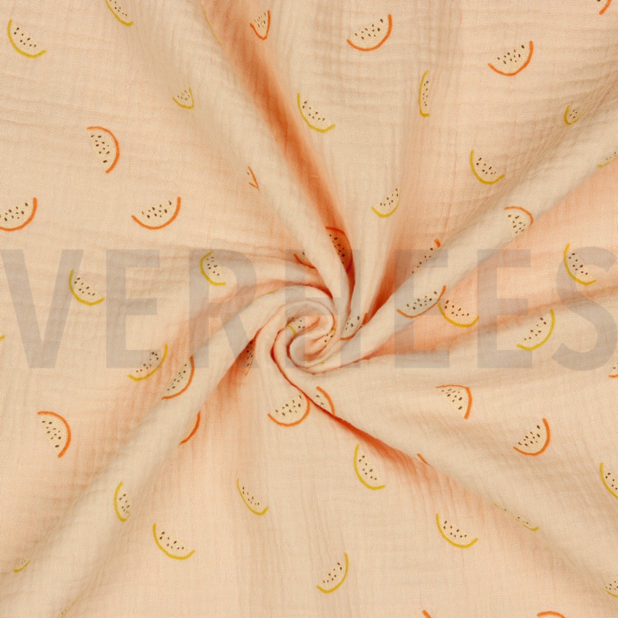 DOUBLE GAUZE GOTS MELOENEN LICHT ZALM (high resolution) #2