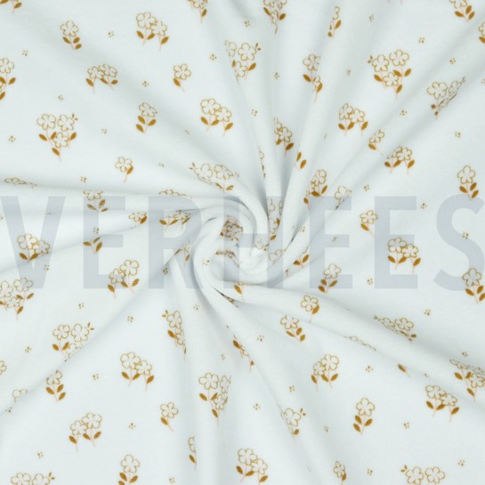 NICKY VELOURS BLOEMEN WIT #7