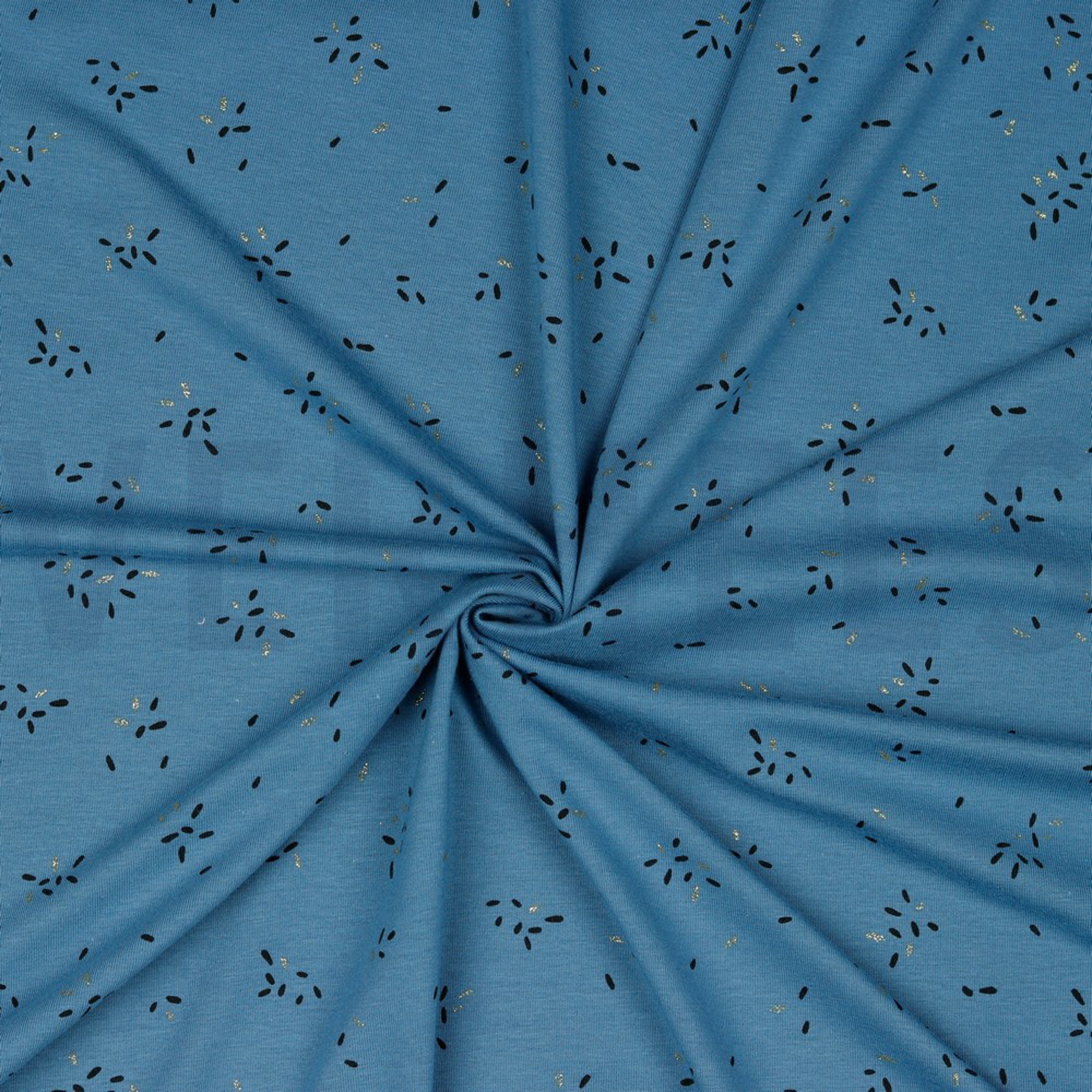 JERSEY GLITTER STREPEN JEANSBLAUW (high resolution) #2