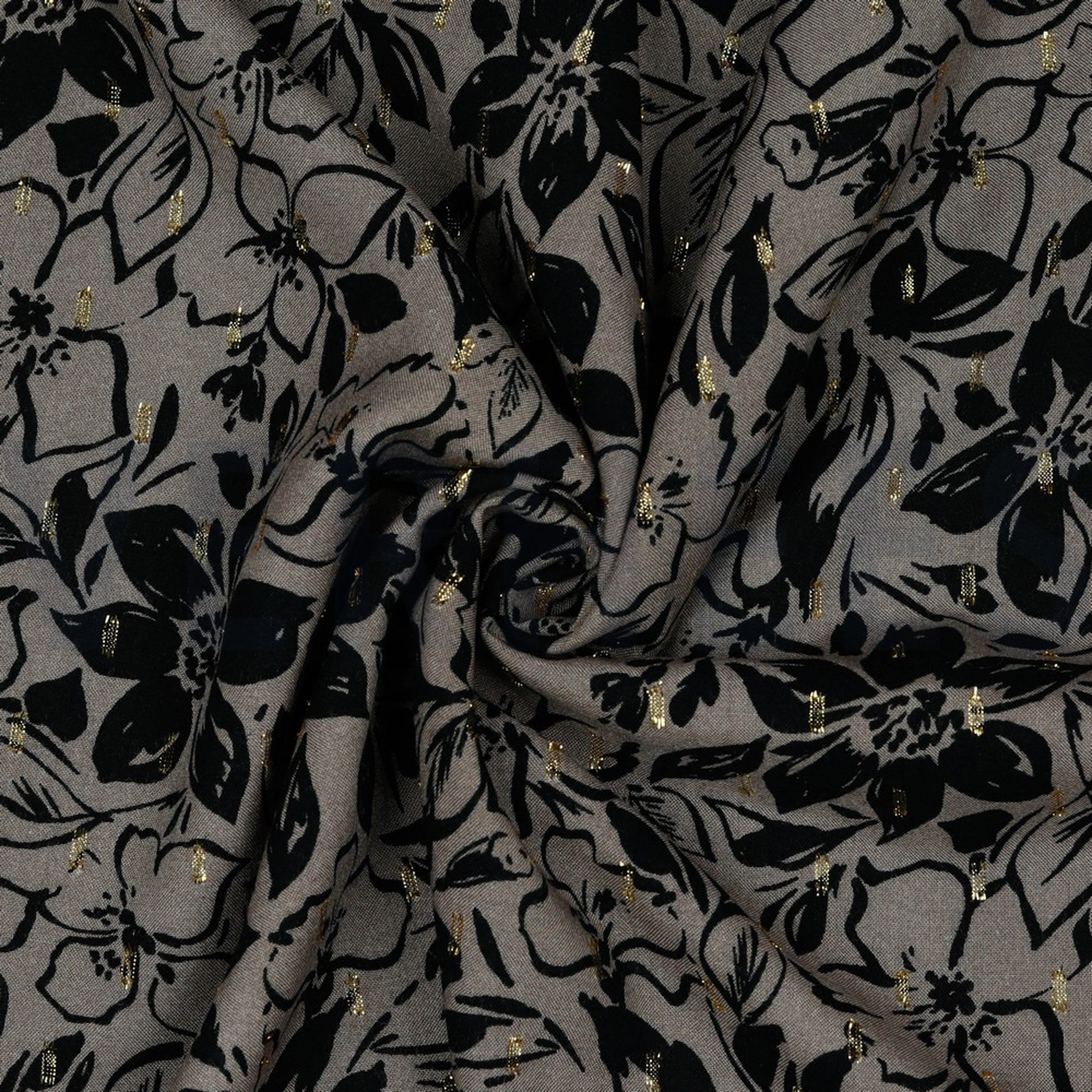 VISCOSE LUREX FLOWERS TAUPE (high resolution) #2