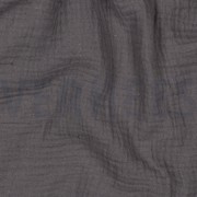 DOUBLE GAZE DE COTON GRIS FONCÉ (thumbnail) #2
