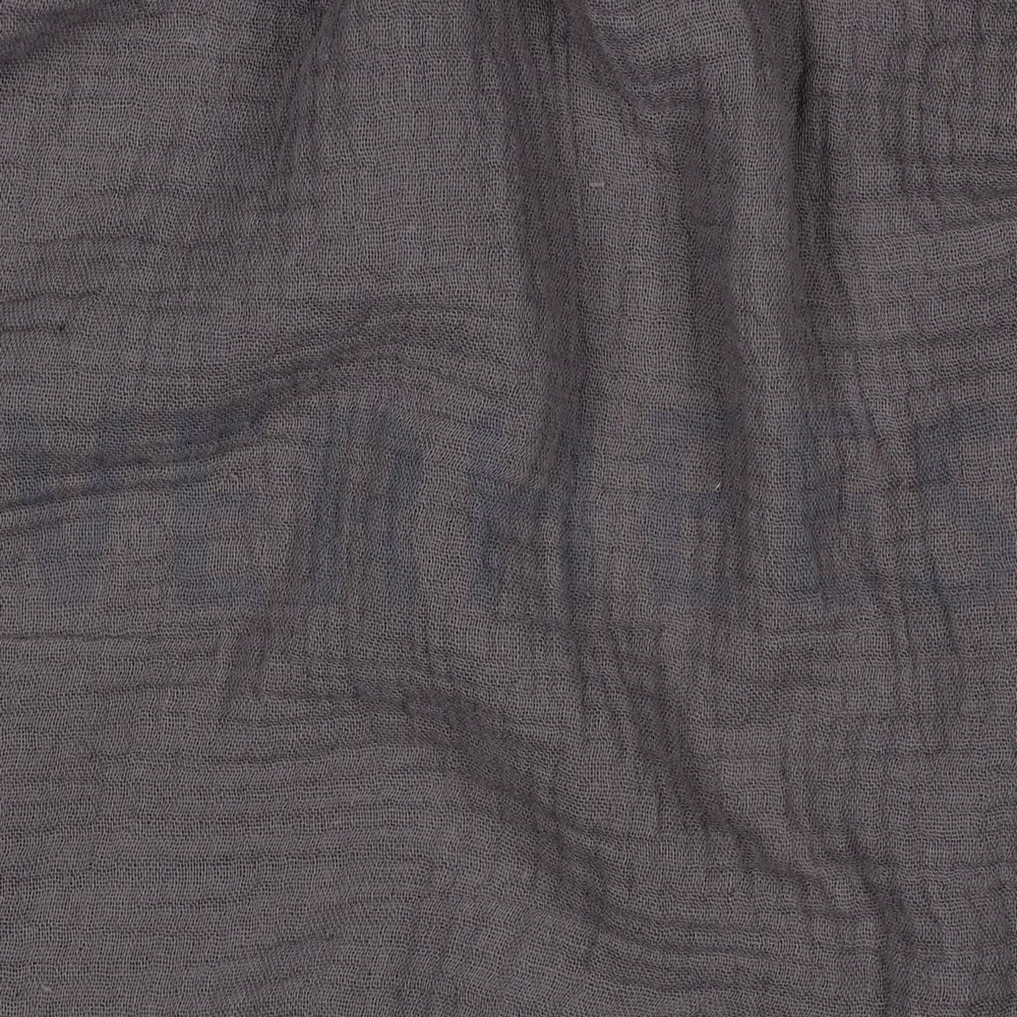DOUBLE GAZE DE COTON GRIS FONCÉ (high resolution) #2