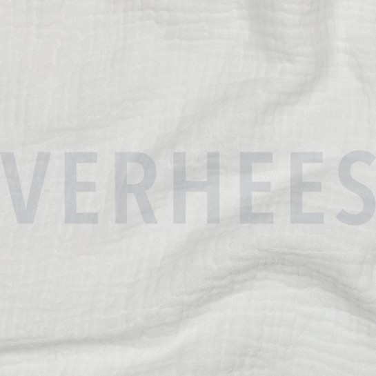 DOUBLE GAZE DE COTON BLANC CASSÉ #7