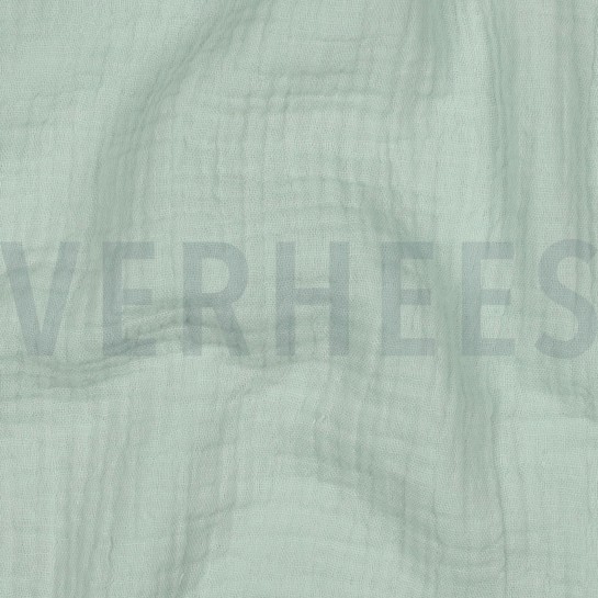 DOUBLE GAZE DE COTON MENTHE #7