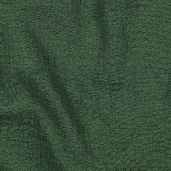 DOUBLE GAUZE DONKERGROEN #7