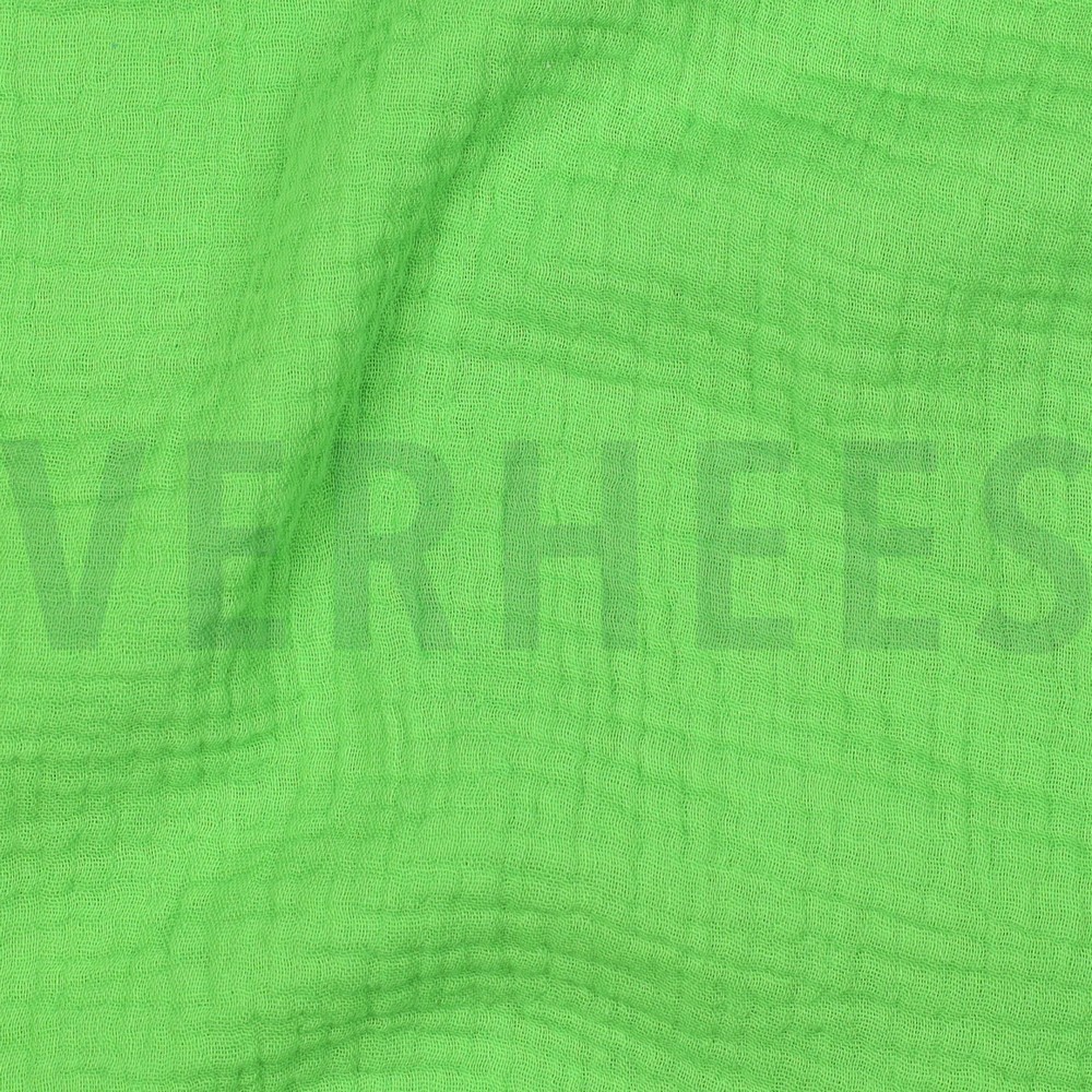 DOUBLE GAZE DE COTON VERT NÉON #7