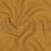 DOUBLE GAZE DE COTON OCRE FONCÉ (thumbnail) #2
