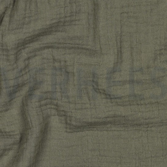 MUSSELIN DUNKEL MOOSGRÜN #7