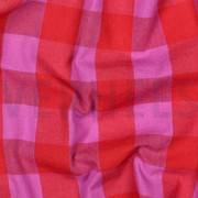 KATOEN GARENGEVERFD RUITEN ROOD (thumbnail) #2