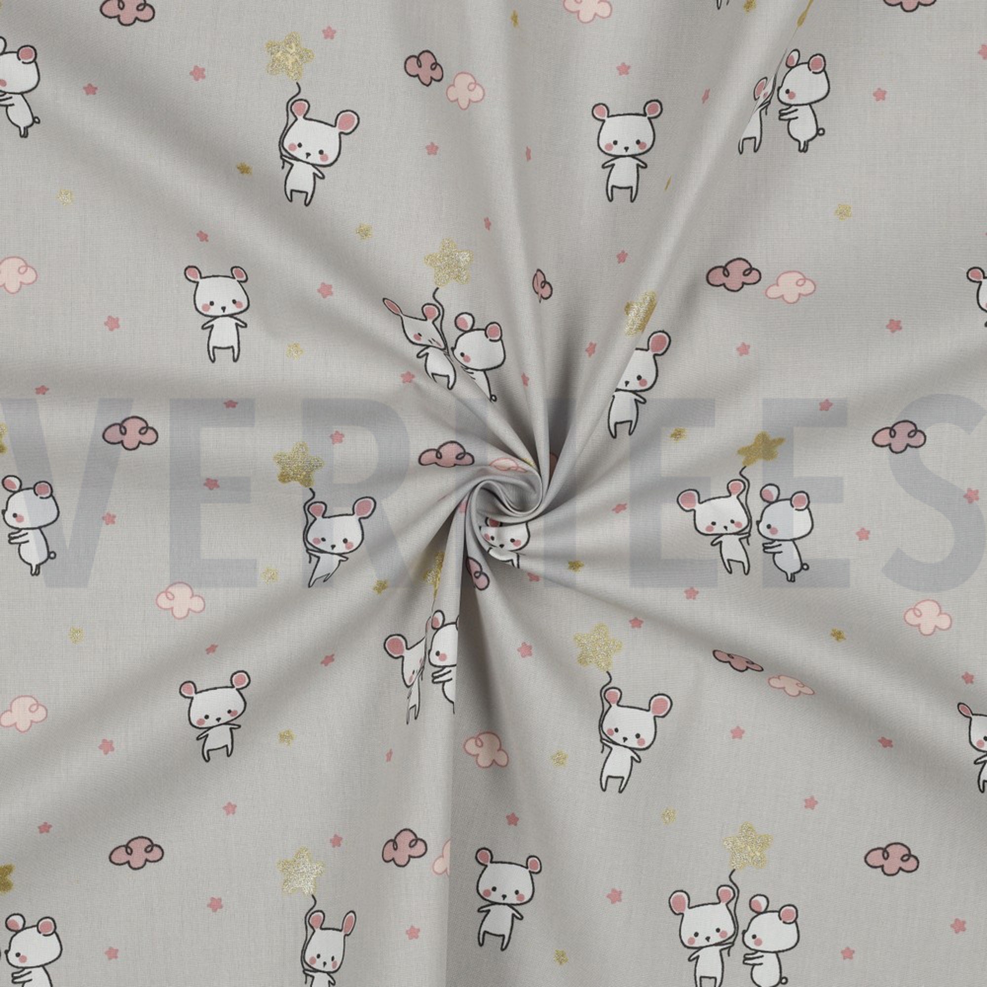 B-POPLIN GLITTER SWEET MOUSE LIGHT GREY (high resolution) #2