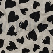 COATED CANVAS LINNENLOOK HARTEN ZWART (thumbnail) #2