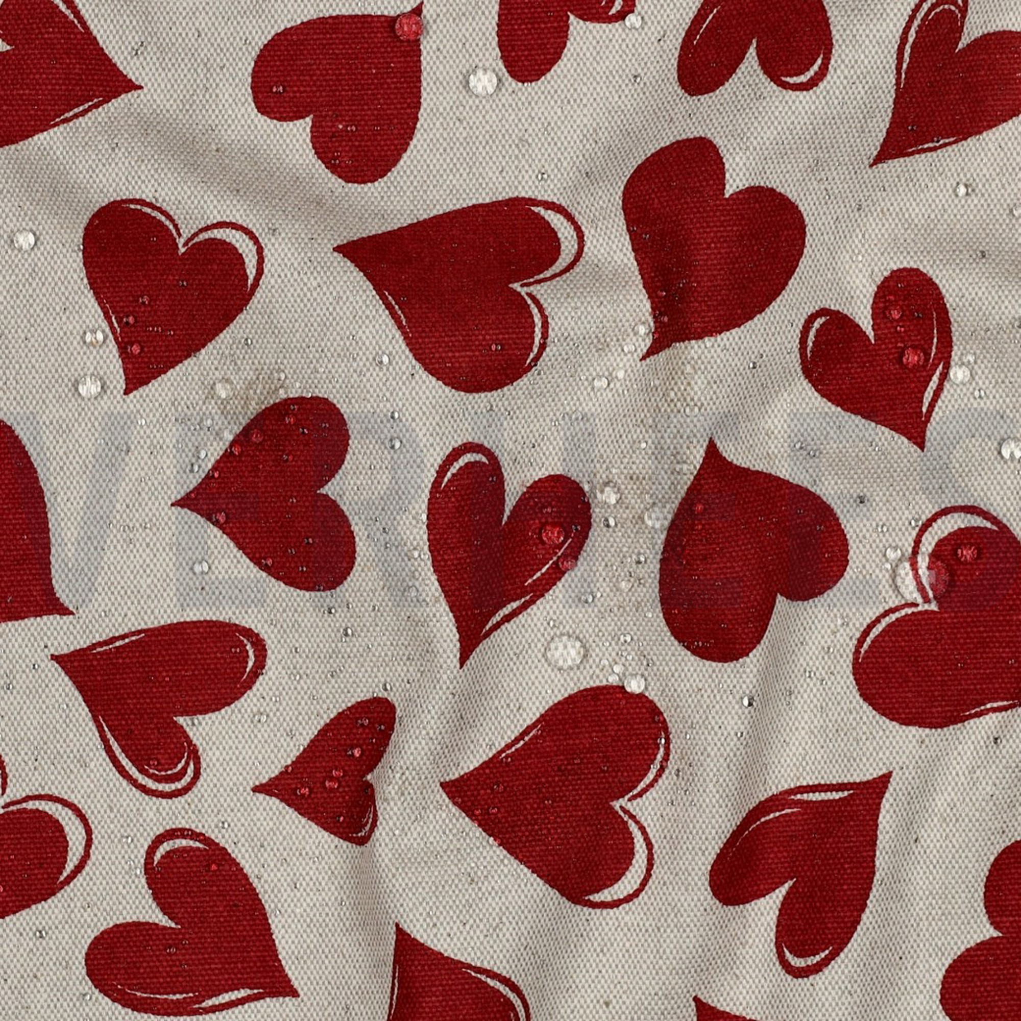 COATED CANVAS LINNENLOOK HARTEN ROOD (high resolution) #2