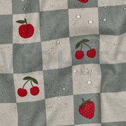 COATED CANVAS LINEN LOOK CHECKS GREEN (thumbnail) #2