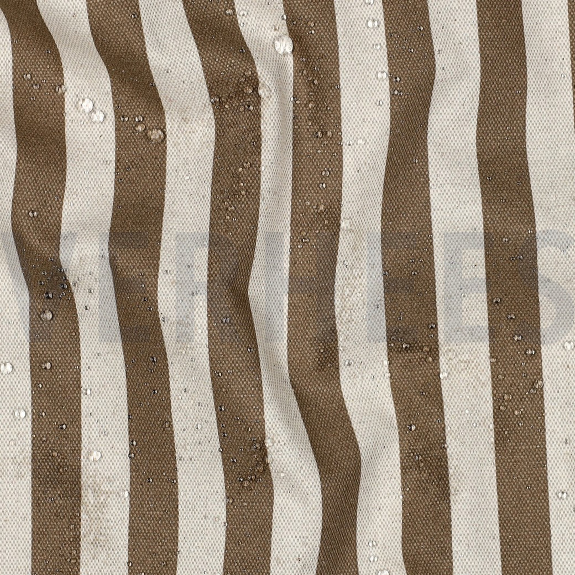 BESCHICHTETE CANVAS LEINENOPTIK STREIFEN BRAUN (high resolution) #2