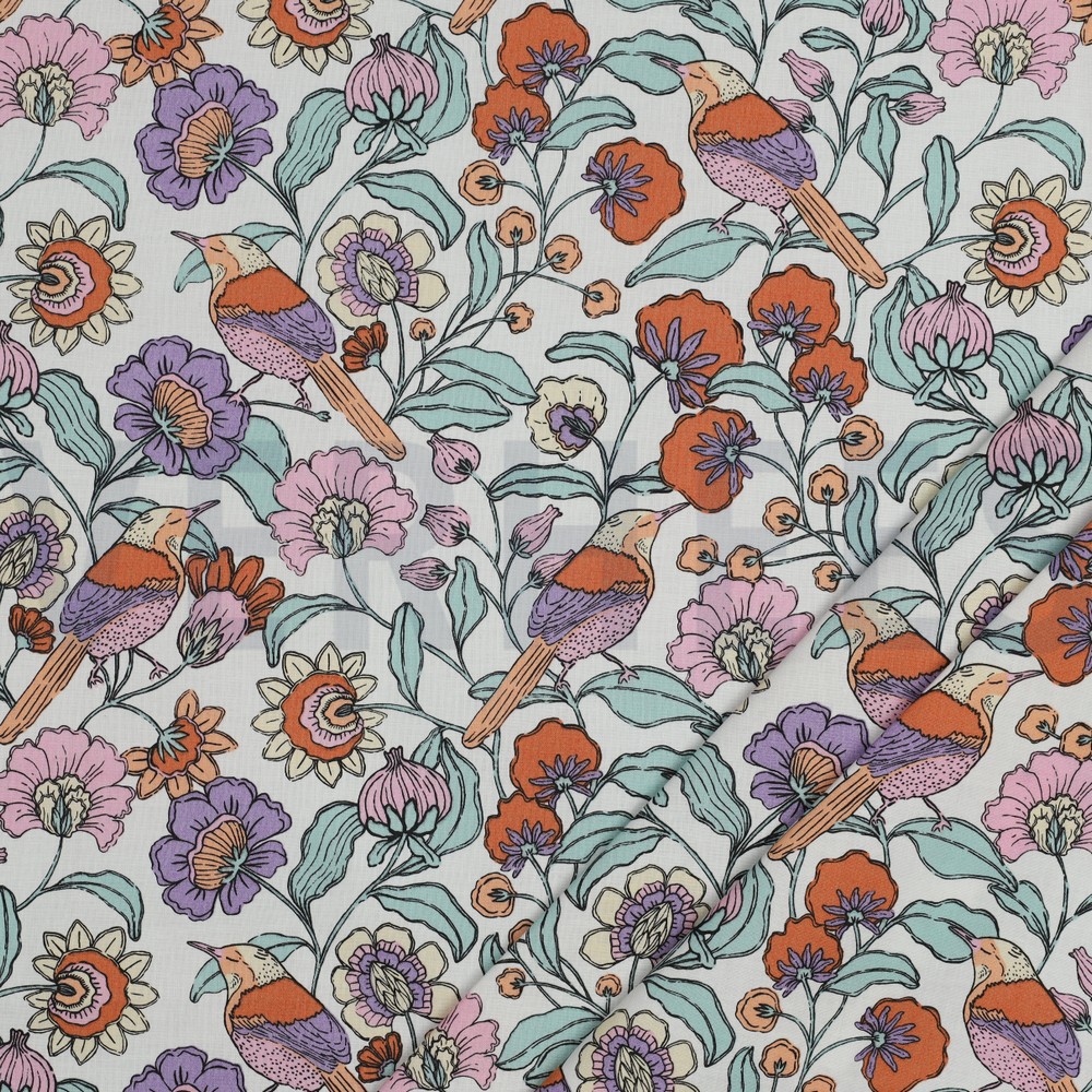 COATED COTTON FLOWERS WHITE #7