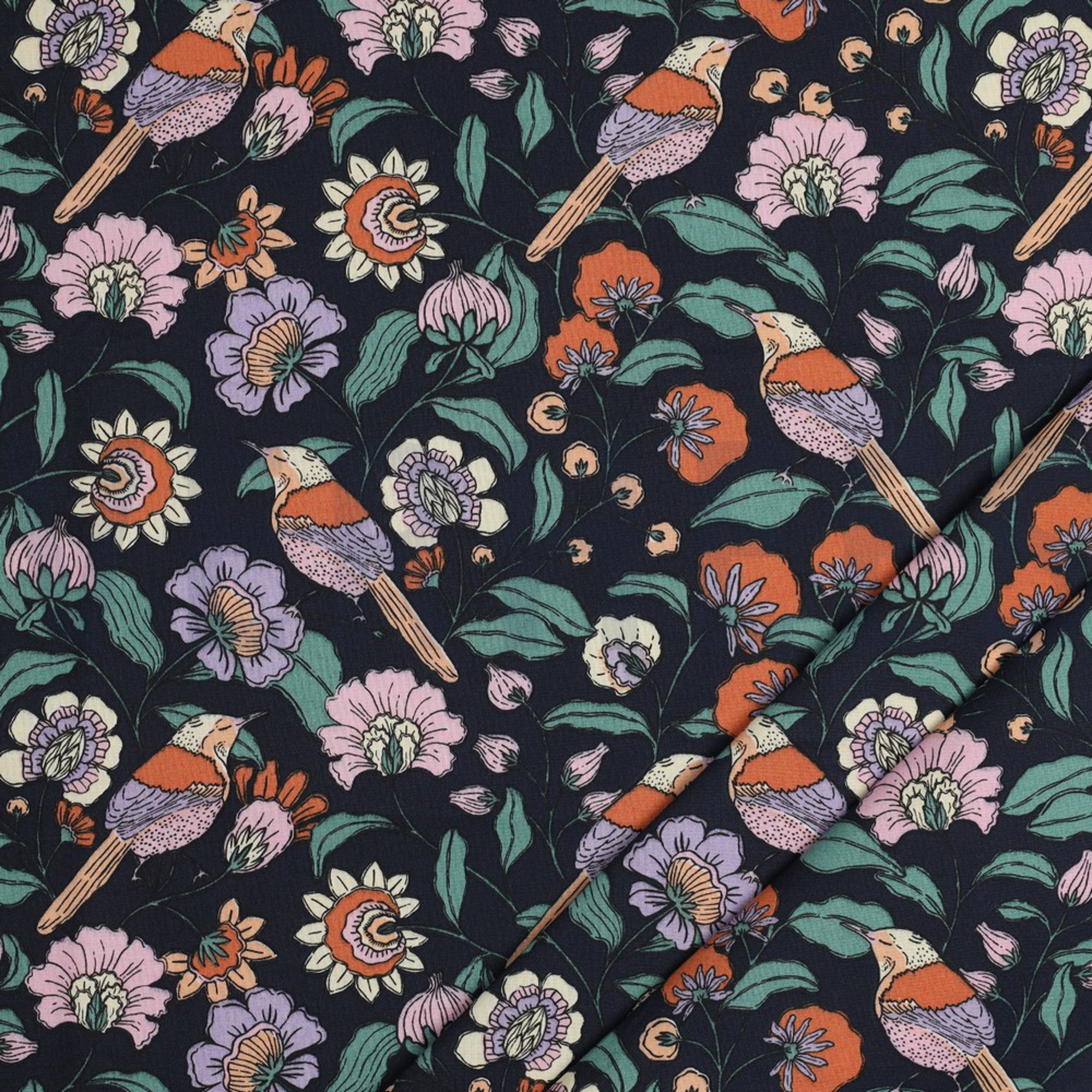 COATED KATOEN BLOEMEN MARINEBLAUW (high resolution) #2