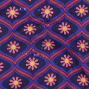 COATED COTTON FLOWERS NAVY (thumbnail) #2