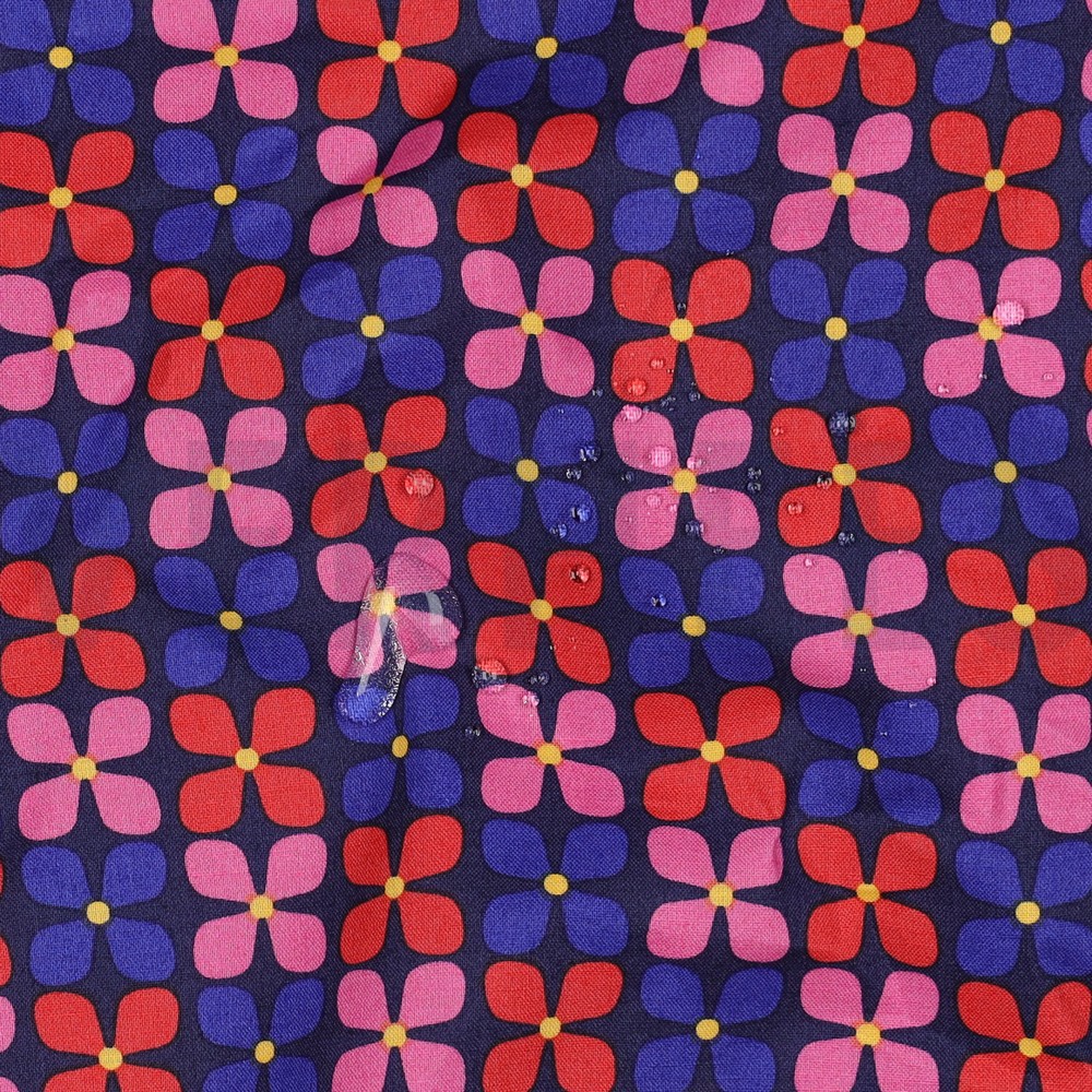 COATED COTTON FLOWERS NAVY #7