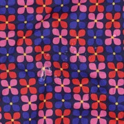 COATED KATOEN BLOEMEN MARINEBLAUW (thumbnail) #2