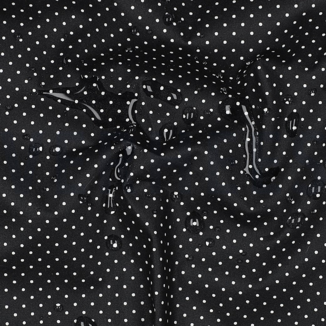 COTON ENDUIT PETITS POIS NOIR #7