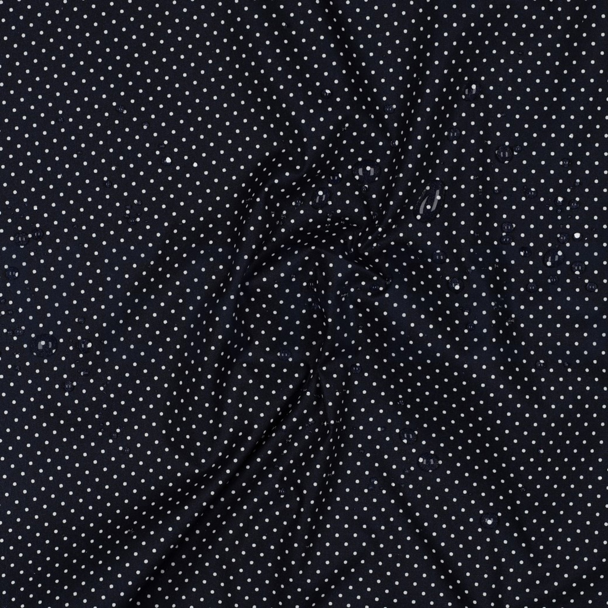 BESCHICHTETE BAUMWOLLE KLEINE PUNKTE MARINEBLAU (high resolution) #2