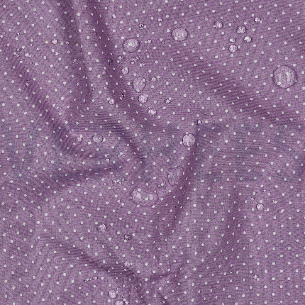 COATED COTTON PETIT DOTS LILAC #7