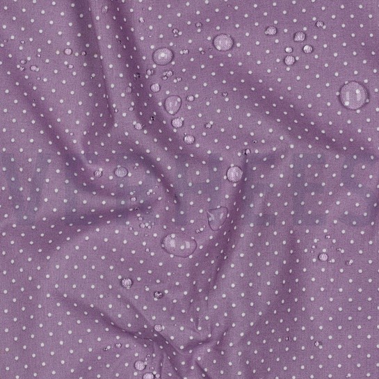 COTON ENDUIT PETITS POIS LILAS #7