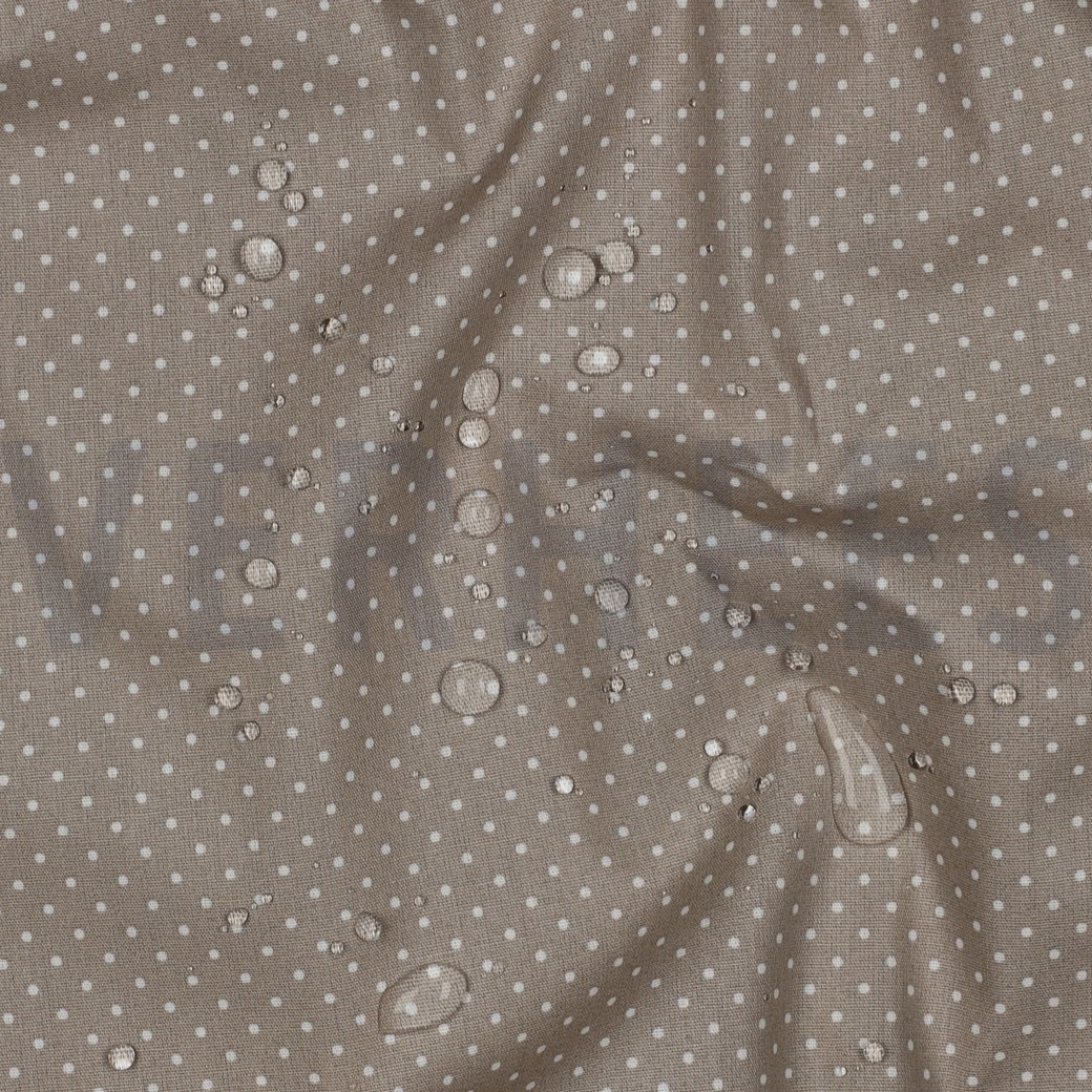 COATED COTTON PETIT DOTS SAND #7