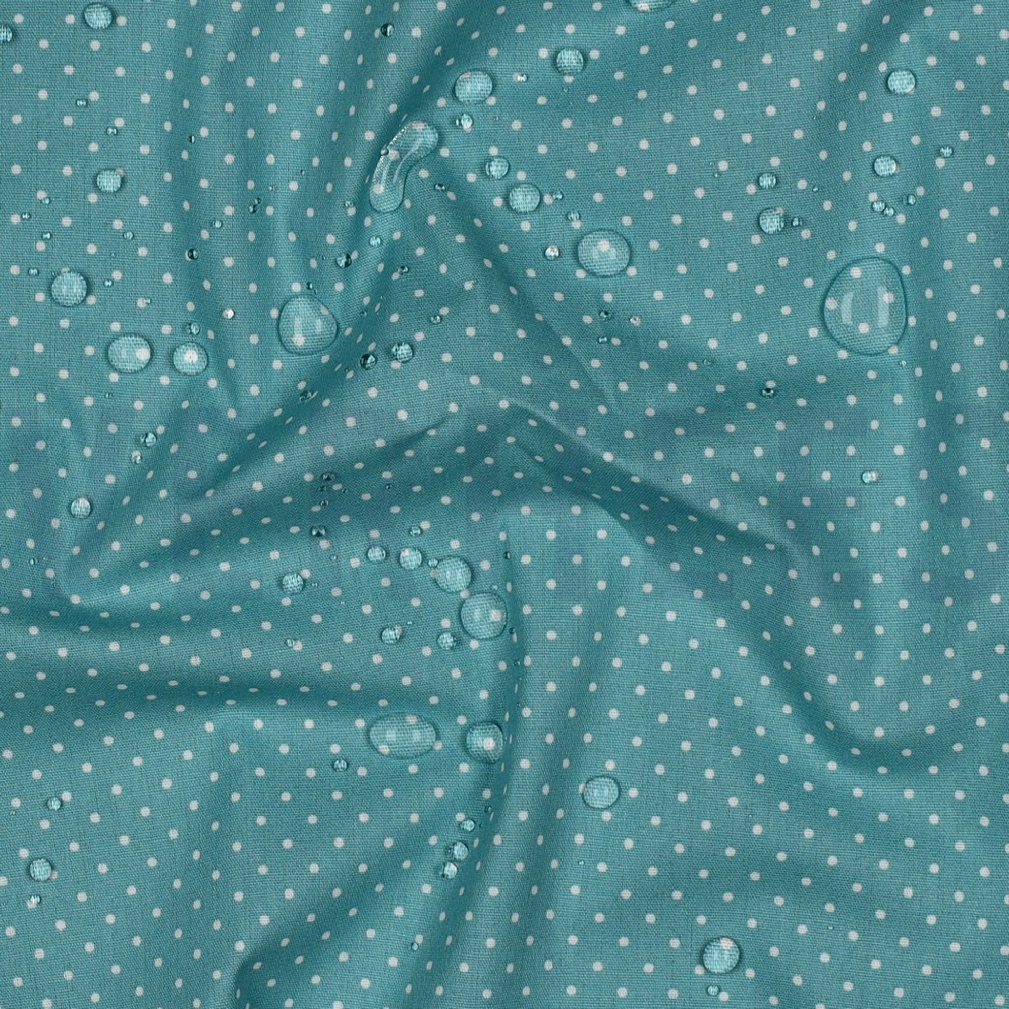 BESCHICHTETE BAUMWOLLE KLEINE PUNKTE ALTGRÜN (high resolution) #2