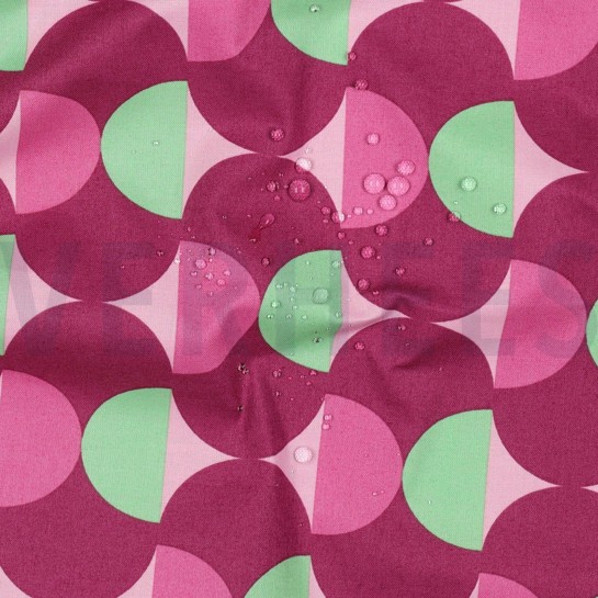 COATED COTTON GRAPHIC BURGUNDY #7