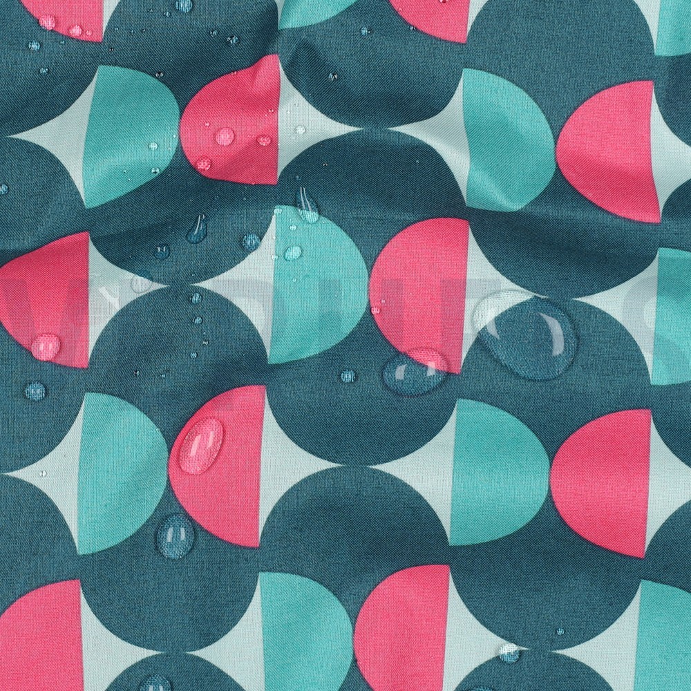 COATED KATOEN GRAFISCH PETROL #7
