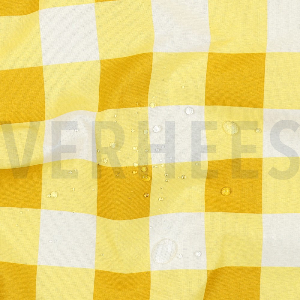 COATED COTTON CHECKS YELLOW #7