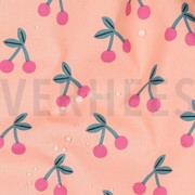 BESCHICHTETE BAUMWOLLE KIRSCHEN PFIRSICH (thumbnail) #2