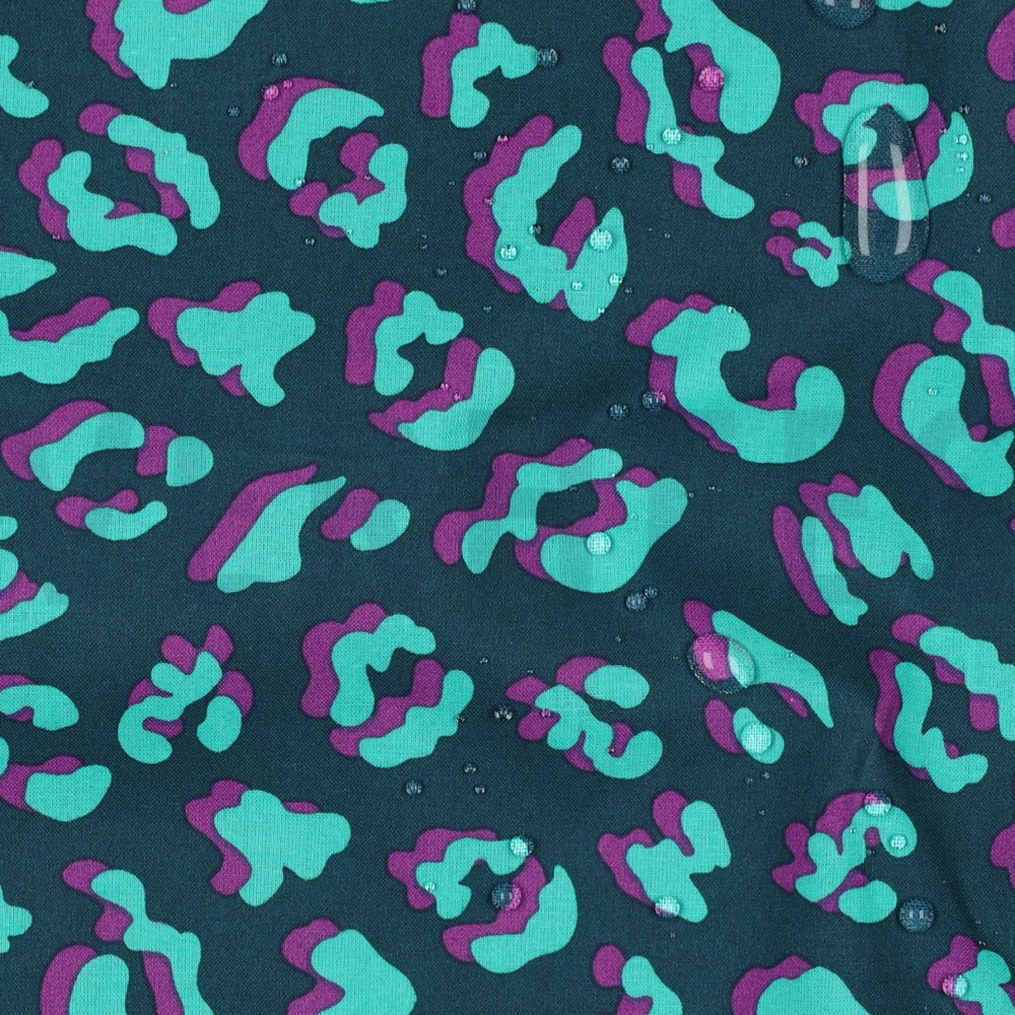 BESCHICHTETE BAUMWOLLE TIERHAUT PETROL (high resolution) #2