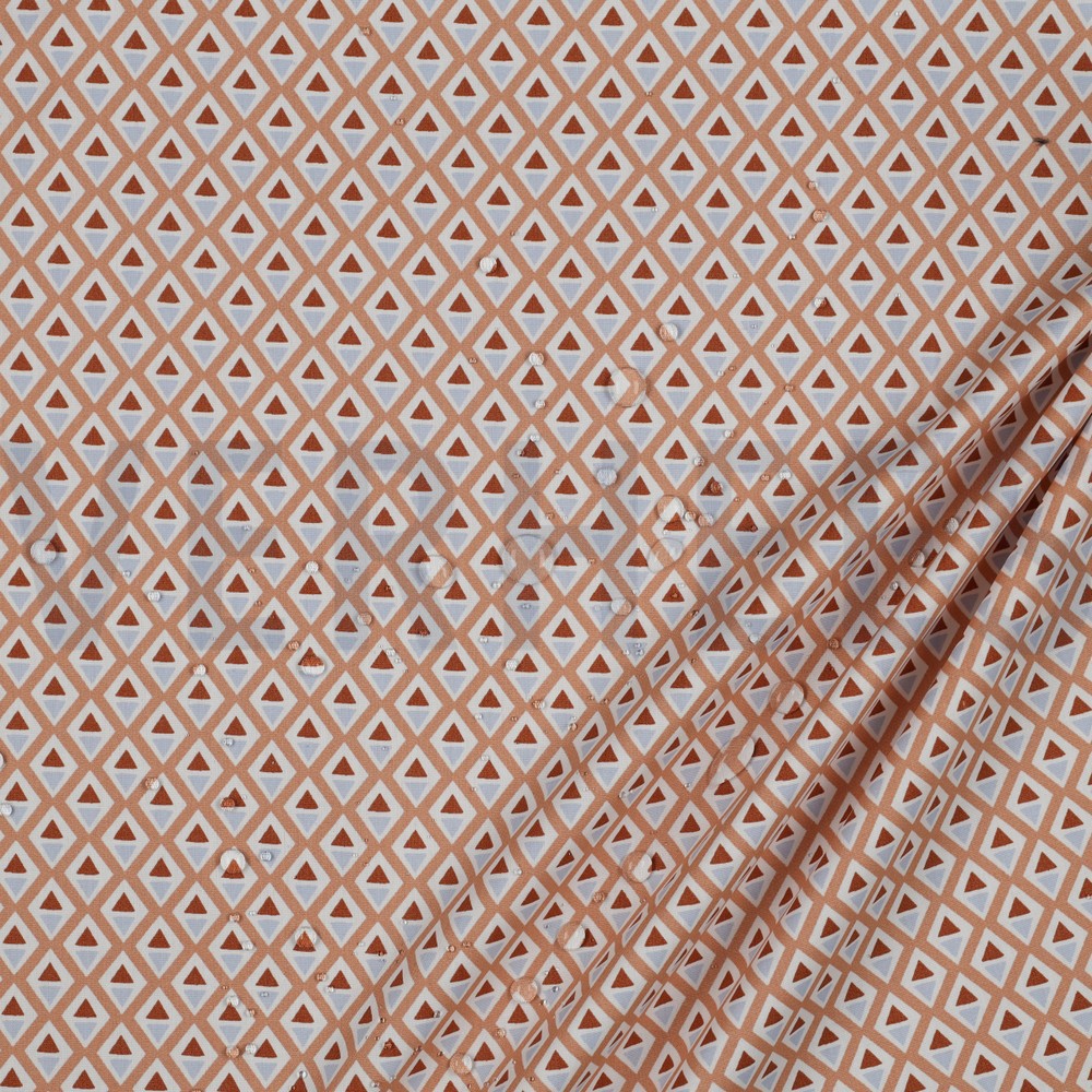 COATED KATOEN ABSTRACT LICHT ABRIKOOS #7