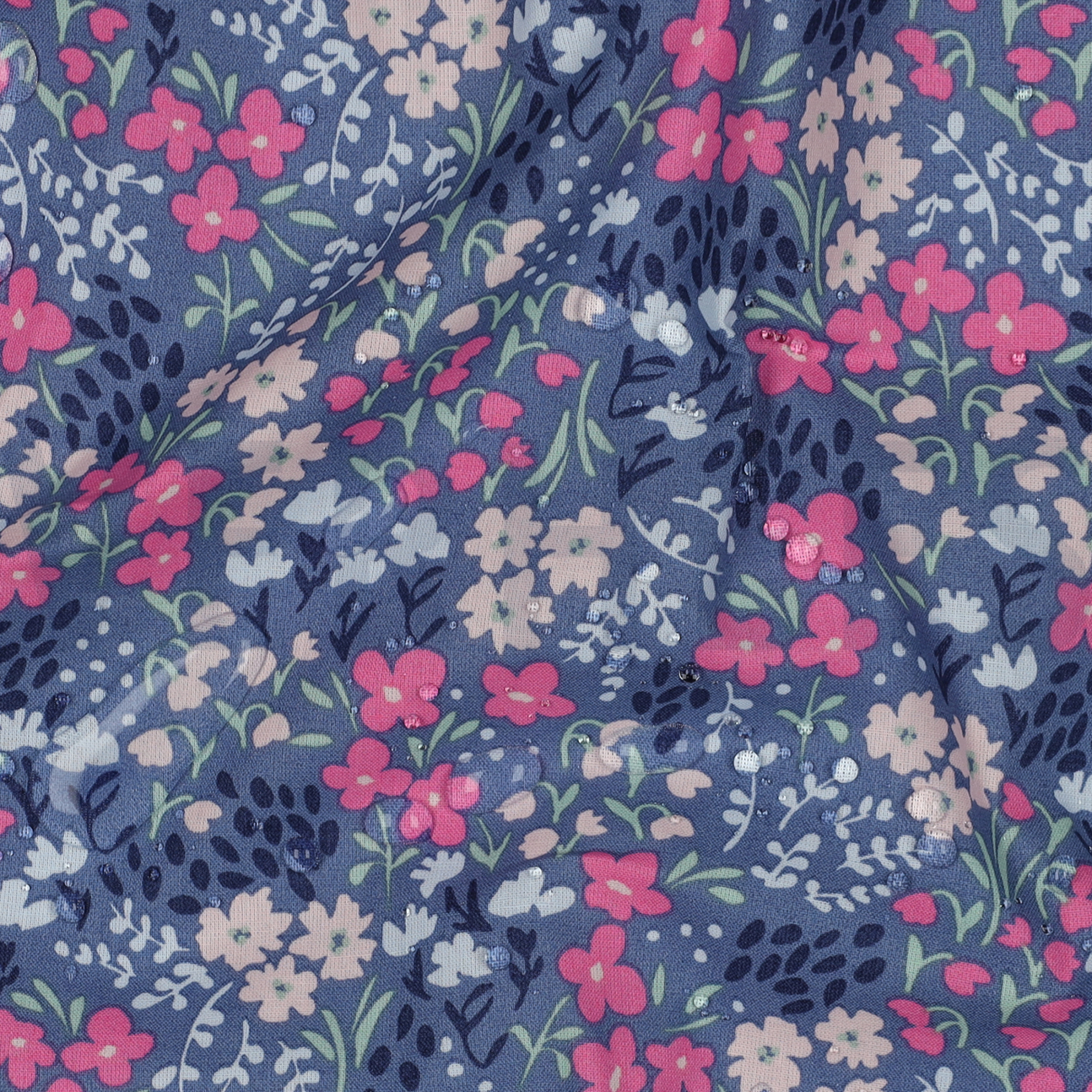 COTON ENDUIT FLEURS JEAN BLEU (high resolution) #2