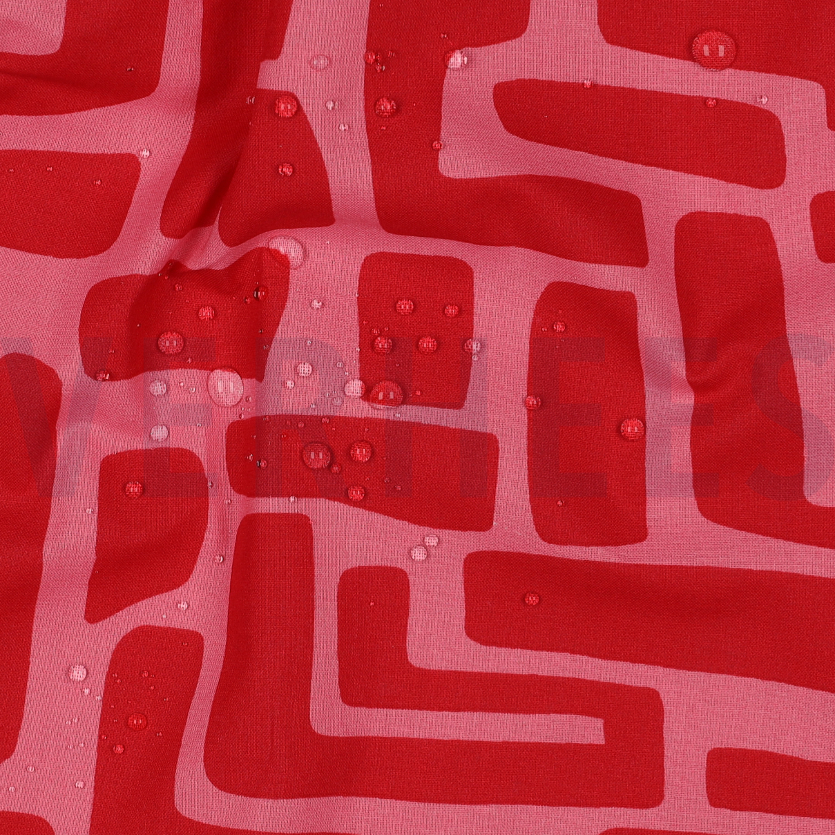 BESCHICHTETE BAUMWOLLE ABSTRACT ROT #7
