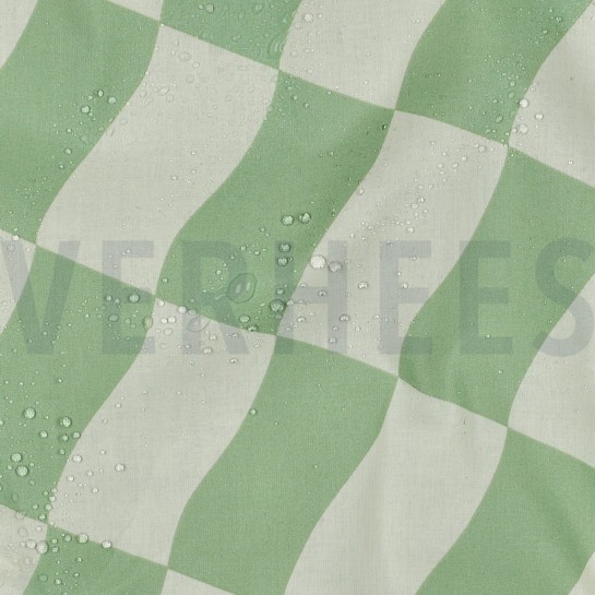 COATED COTTON CHECKS GREEN #7