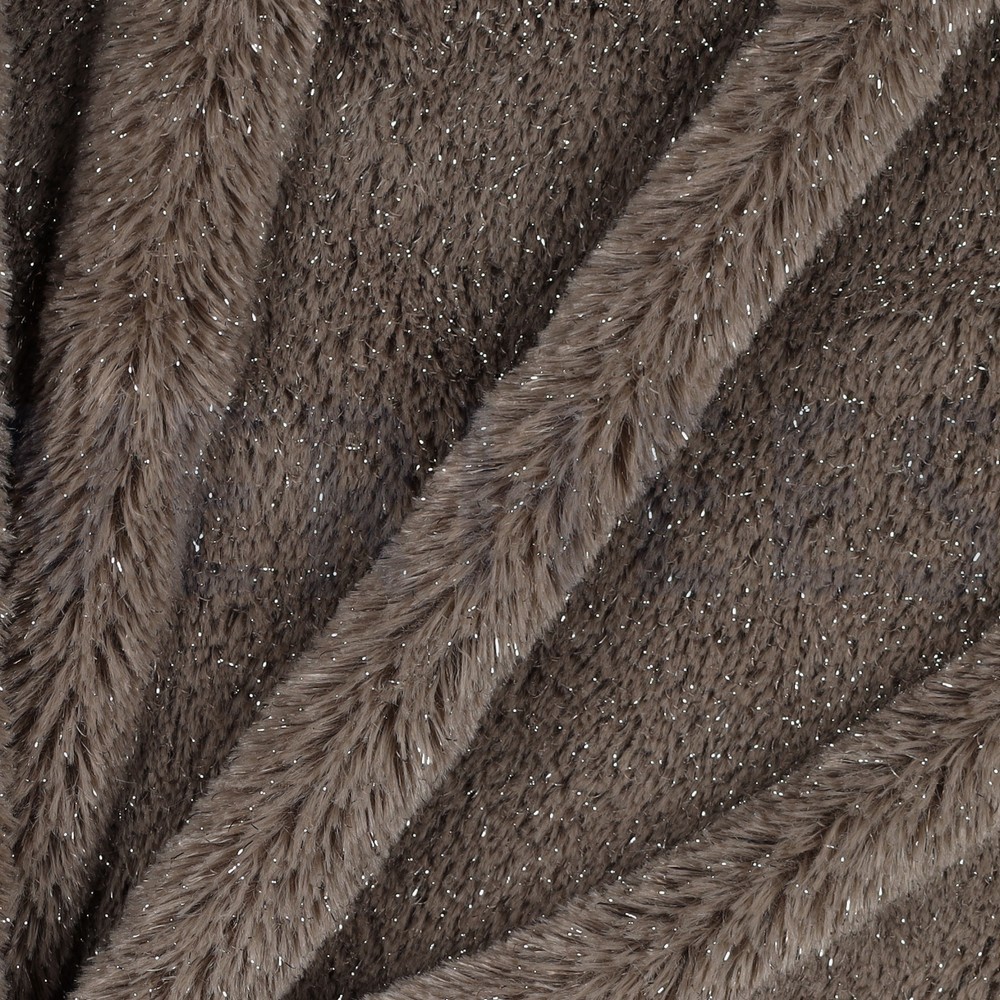 IMITATIEBONT MET ZILVER LUREX TAUPE #7