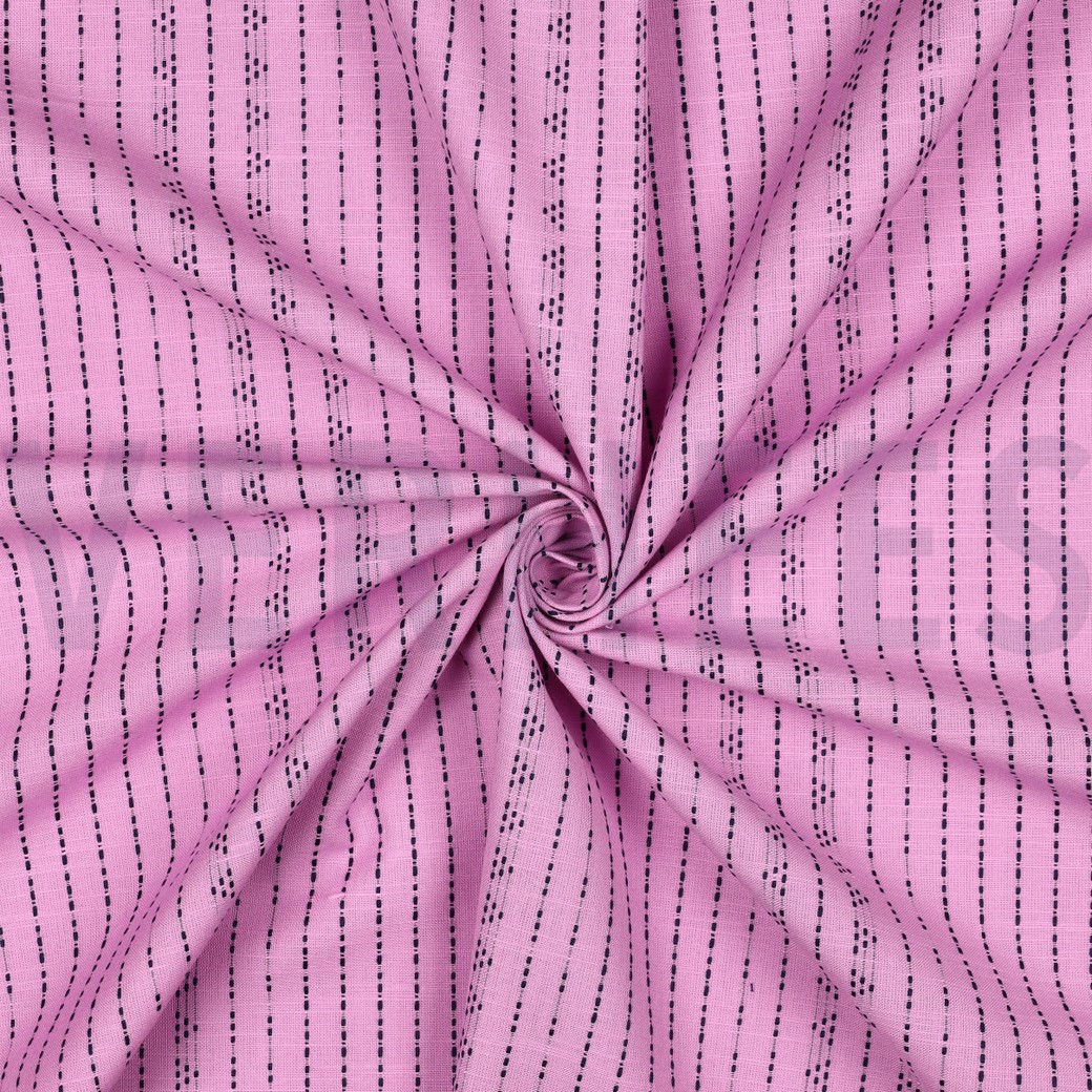 KATOENEN GARENGEVERFDE DOBBY ROZE #7
