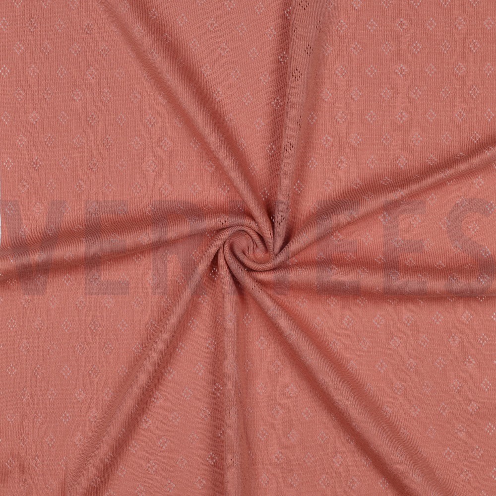 FEINSTRICKJERSEY AJOUR BLUSH #7