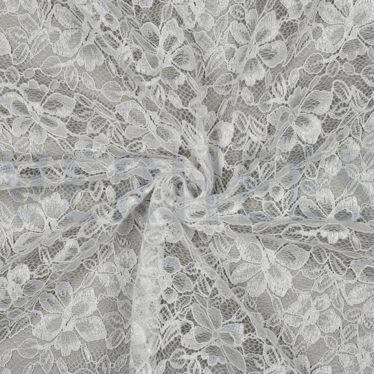 LACE TWO-SIDE SCALLOP WHITE #7