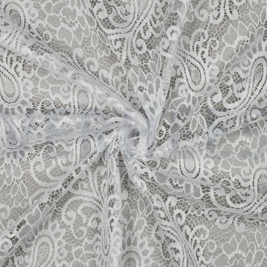 LACE TWO-SIDE SCALLOP WHITE #7
