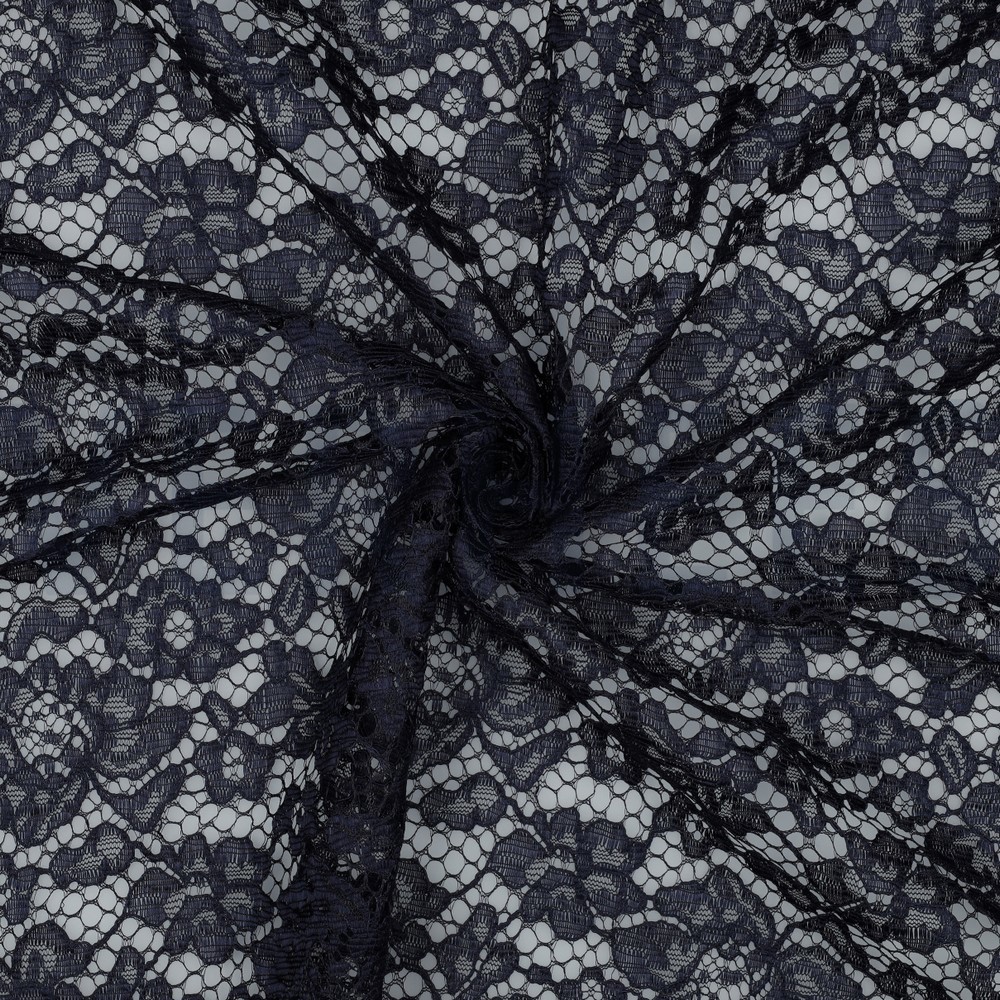 LACE TWO-SIDE SCALLOP NAVY #7