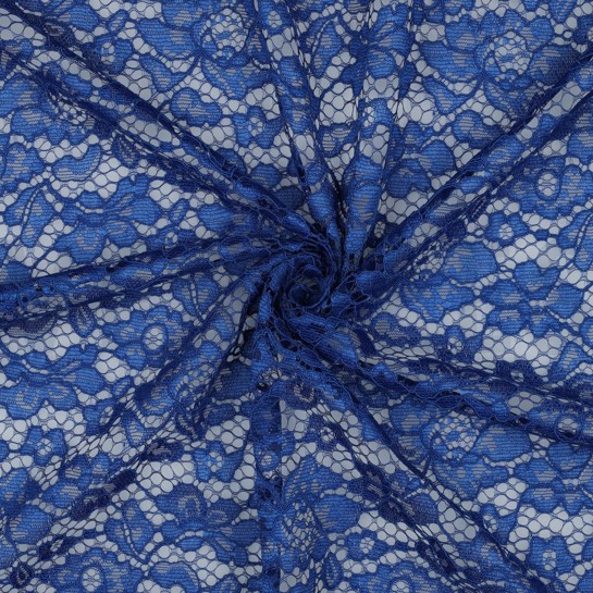 DENTELLE BORDURE FESTONNÉE BLEU COBALT #7