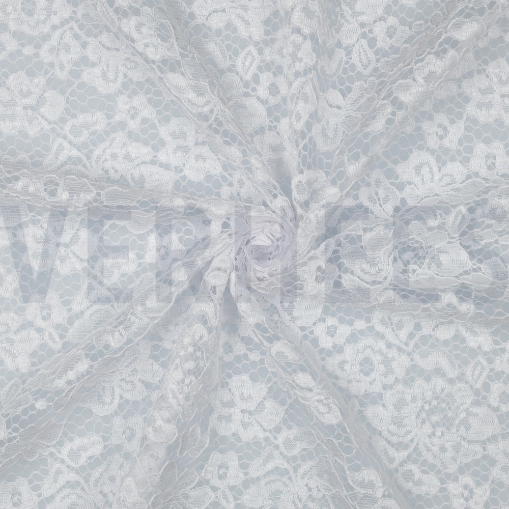LACE TWO-SIDE SCALLOP WHITE #7