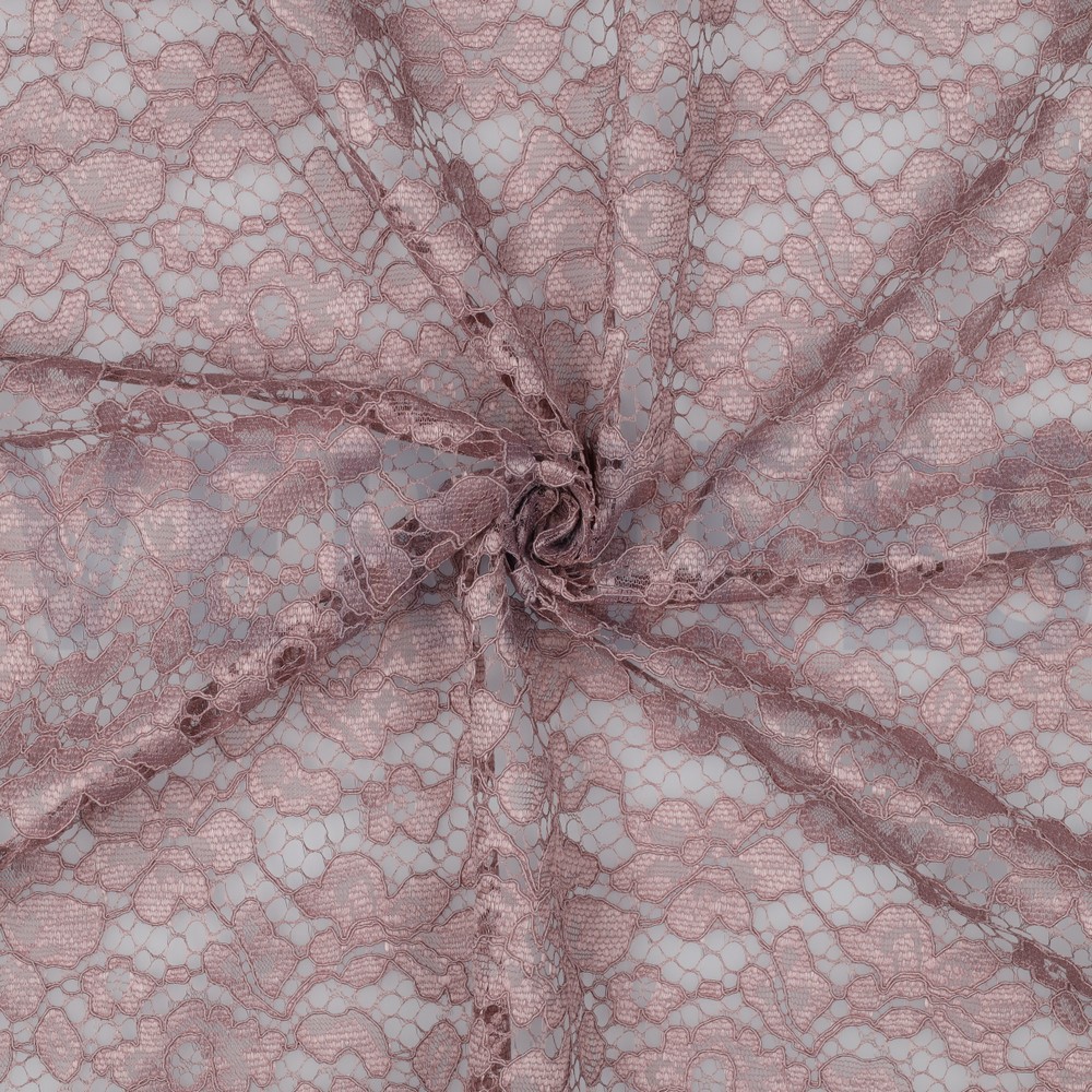 LACE TWO-SIDE SCALLOP MAUVE #7