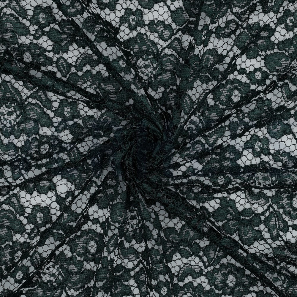 LACE TWO-SIDE SCALLOP DARK GREEN #7