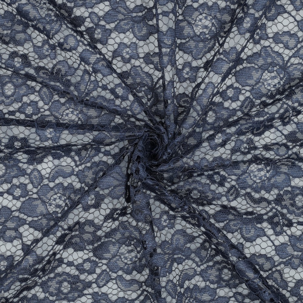 SPITZE ZWEISEITIGE BOGENKANTE JEANSBLAU #7